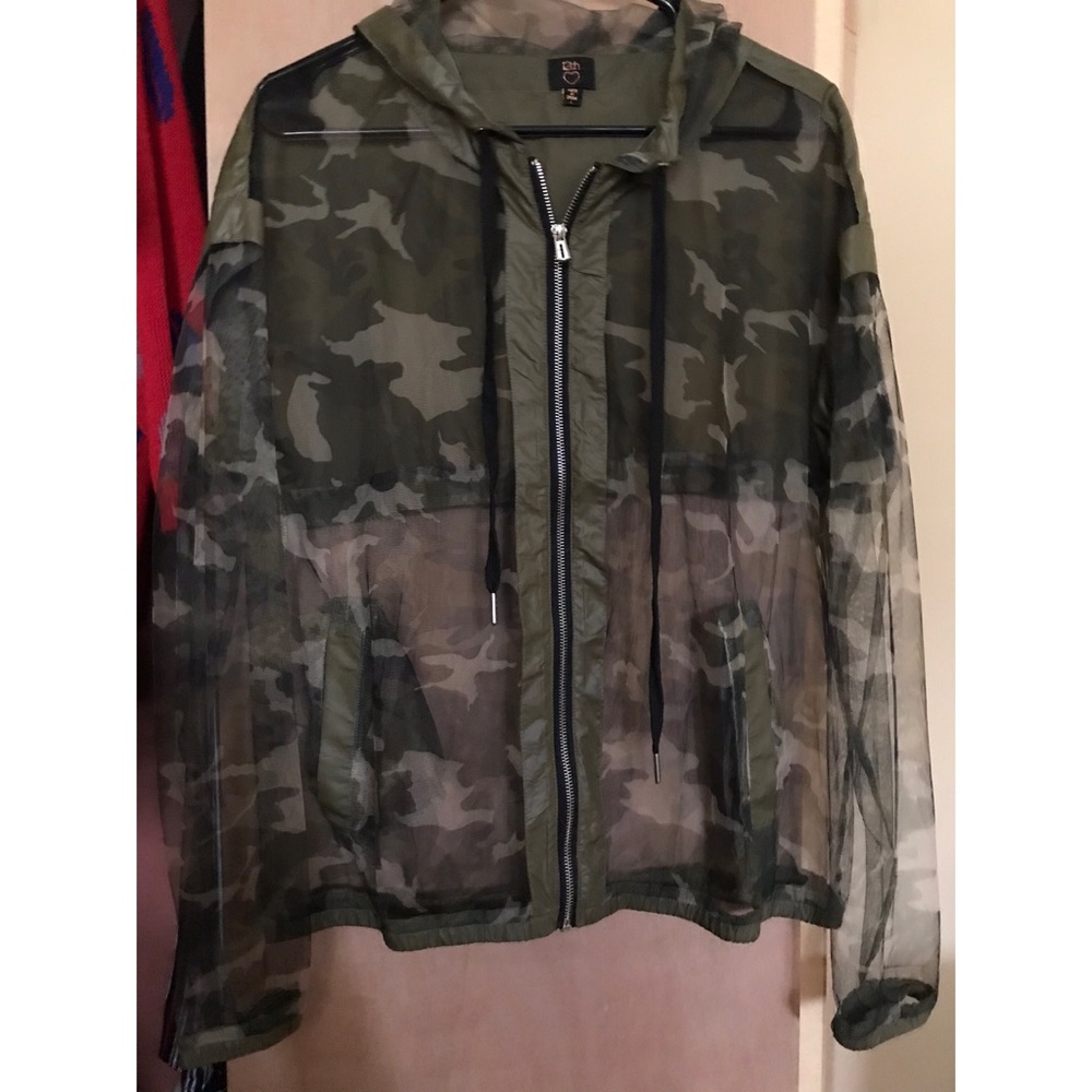Fashionova mesh windbreaker jacket